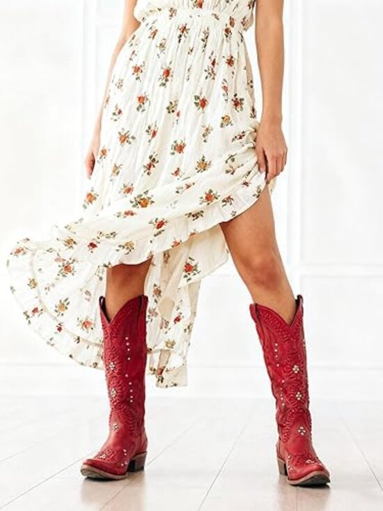 Branded Shoes - Cowboy Boots for Women- Knee High Western Cowgirl Boots